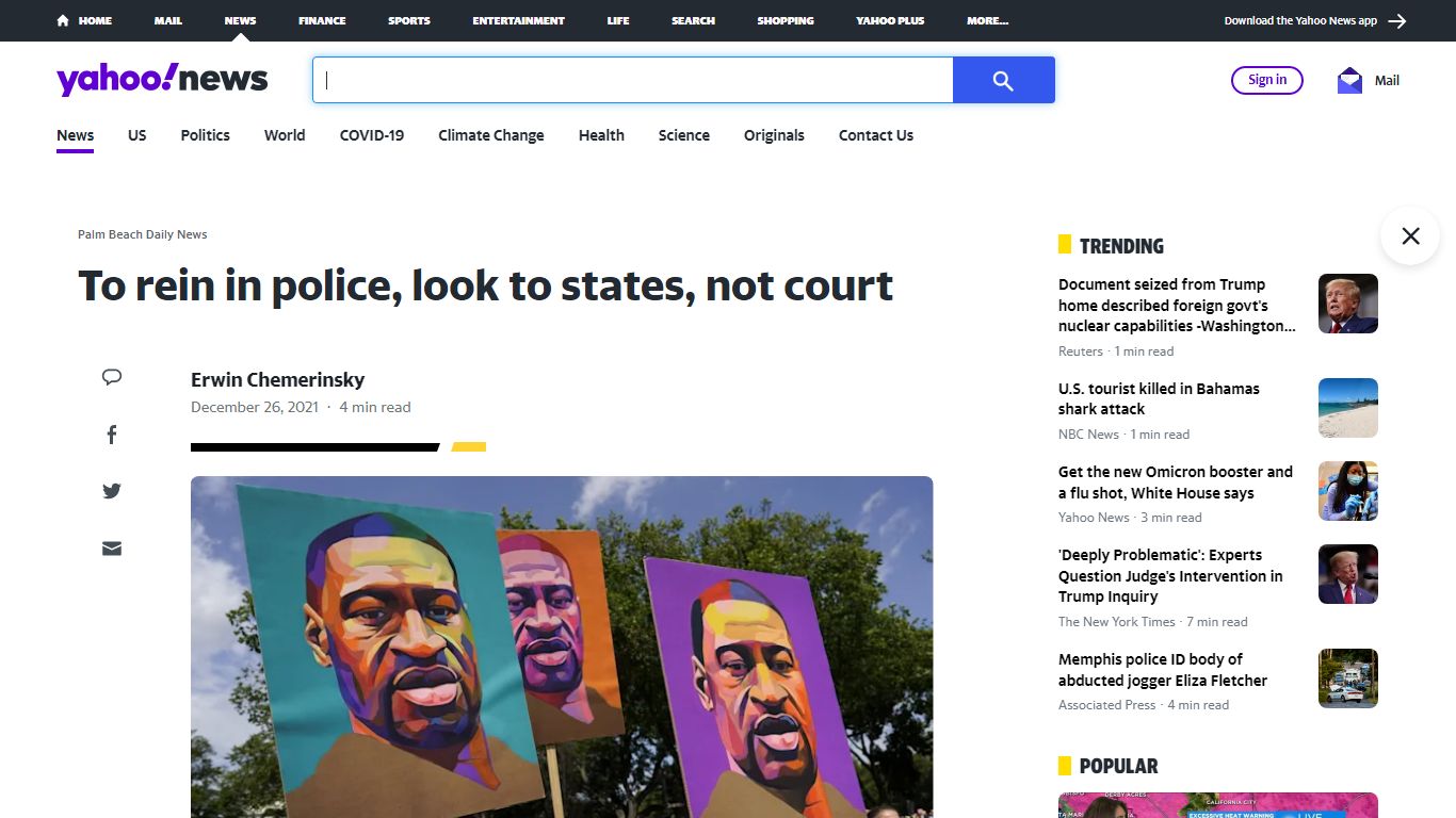 To rein in police, look to states, not court - Yahoo!